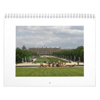 Trädgårdar av den Versailles kalendern Kalender