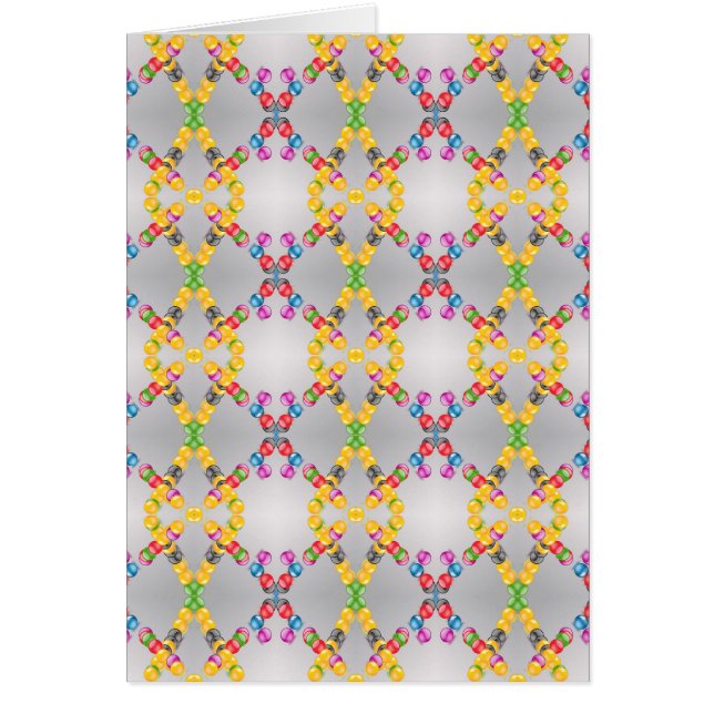 Trädgårdar av färglöst bollar hälsningskort (Framsidan)