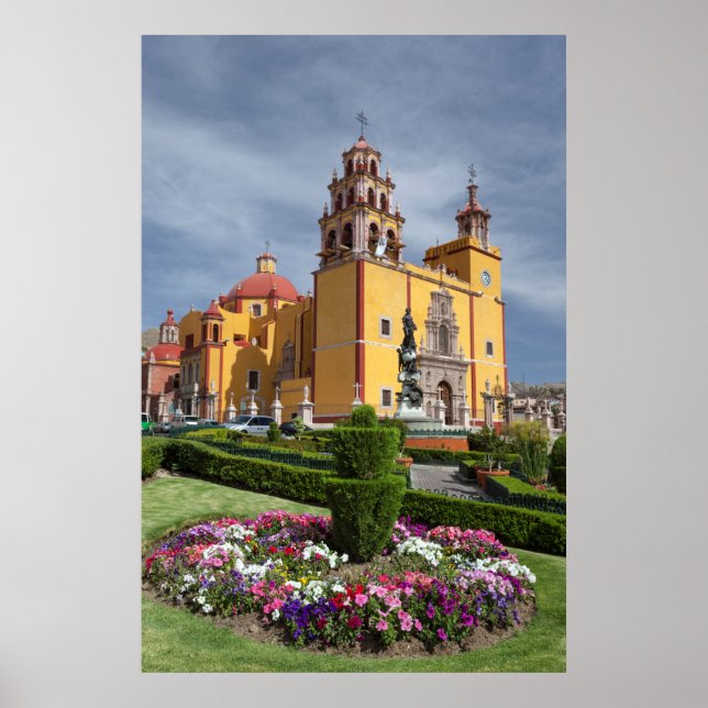 Trädgårdar framför basilikan poster (Framsidan)
