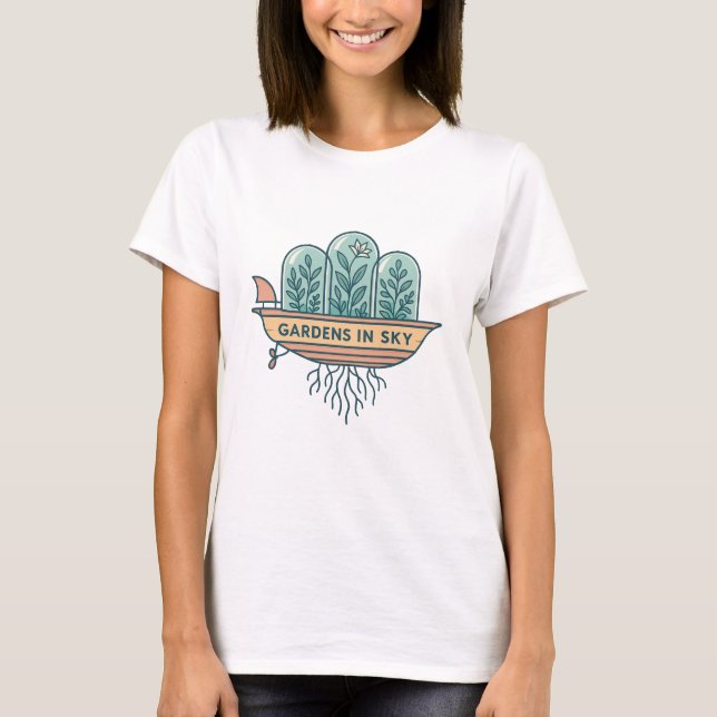 Trädgårdar I Moln Planter T-Shirt (Framsida)