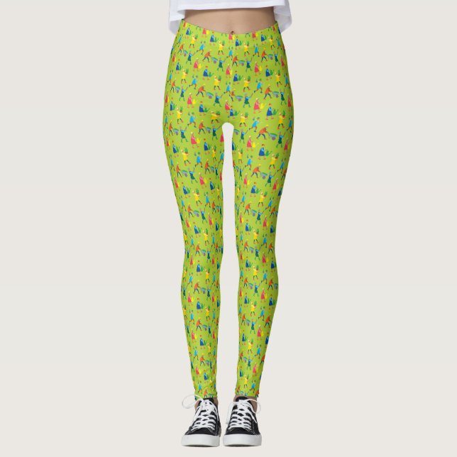 Trädgårdar Leggings (Framsida)
