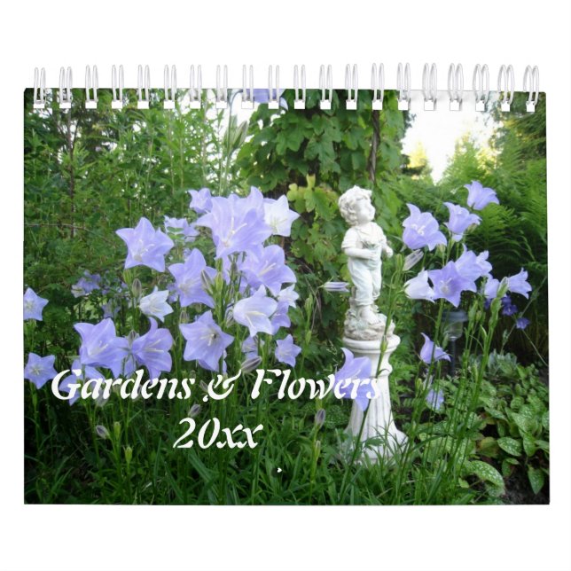 Trädgårdar och blommor kalender (Omslag)