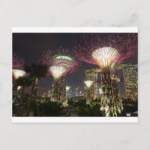 Trädgårdar vid Bay Singapore Supertree Grove Vykort