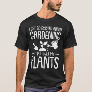 Trädgårdarbeteaste plantera får upphetsad arbet t shirt