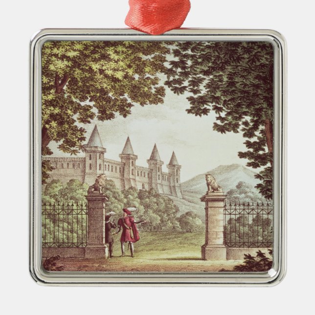 Trädgårdarna av det Windsor slottet Julgransprydnad Metall (Framsidan)