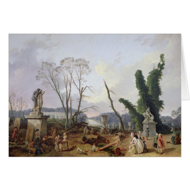 Trädgårdarna av Versailles Hälsningskort (Framsidan Horizontal)