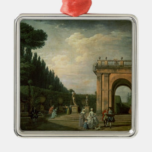 Trädgårdarna av villan Ludovisi, Rome, 1749 Julgransprydnad Metall