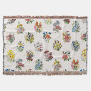 Trädgårdblommor Mysfilt