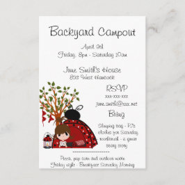 TrädgårdCampout Inbjudningar