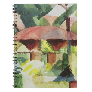 Trädgården, 1914 (w/c på papper) anteckningsbok med spiral