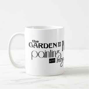 Trädgården är dikt, målning och biografin kaffemugg