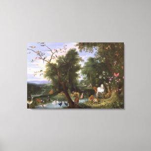 Trädgården av Eden, 1659 Canvastryck