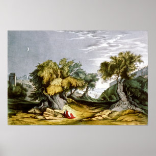 Trädgården av Gethsemane - 1846 Poster