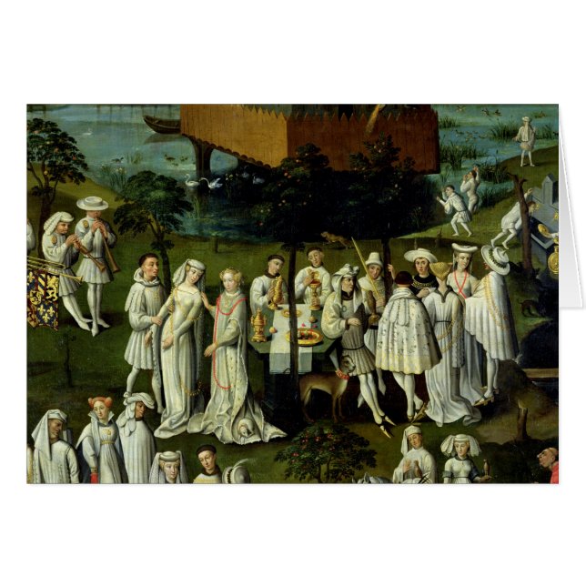 Trädgården av kärlek på den domstolen av Philip Hälsningskort (Framsidan Horizontal)