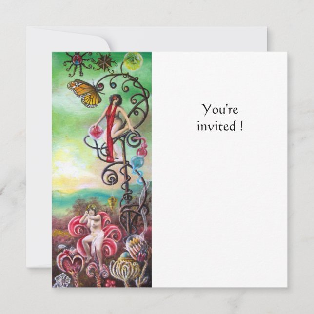 TRÄDGÅRDEN AV MELISSA INBJUDNINGAR (Framsida)