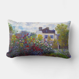 Trädgården av Monet på Argenteuil Claude Monet Lumbarkudde
