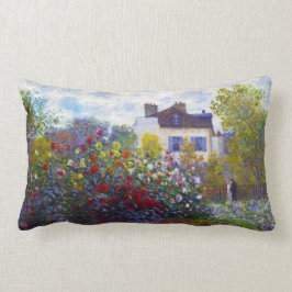 Trädgården av Monet på Argenteuil Claude Monet Lumbarkudde