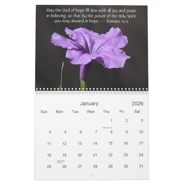 Trädgården av tro, 2014 Calendar, med Kalender (Jan 2026)