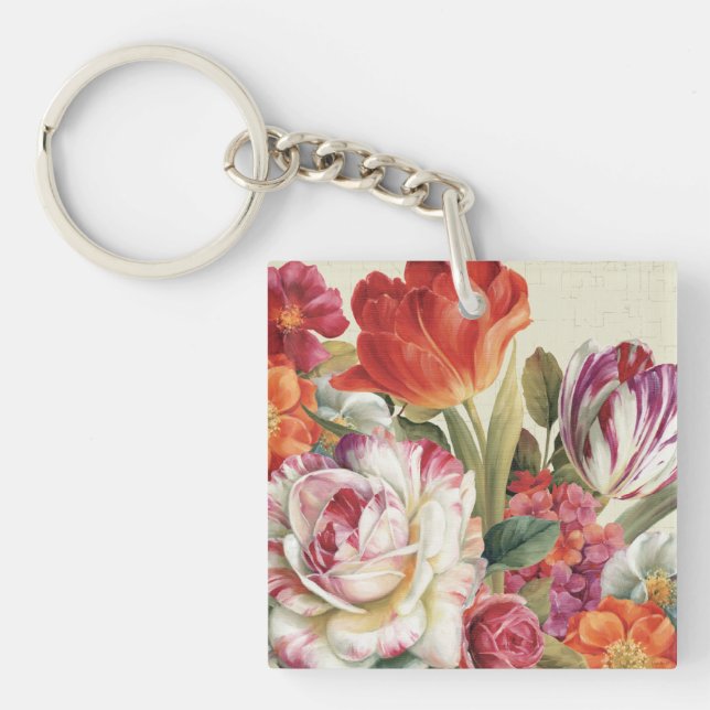 Trädgården beskådar kastade blommor (Framsidan)