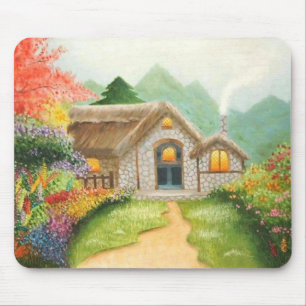 Trädgården beskådar mousepad musmatta