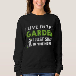 Trädgården bor i trädgården jag bara sover i ho t shirt