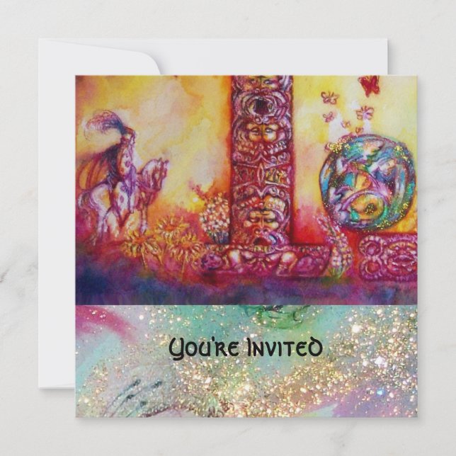 TRÄDGÅRDEN FÖR DE FÖRLORADE SKUGGORNA - RIDDAR OCH INBJUDNINGAR (Framsida)