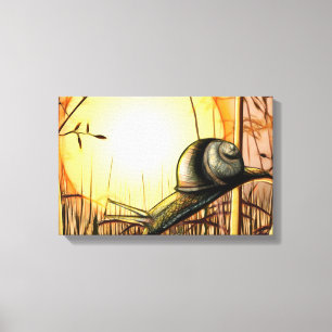 Trädgården i Snigel har arbetats på Canvas