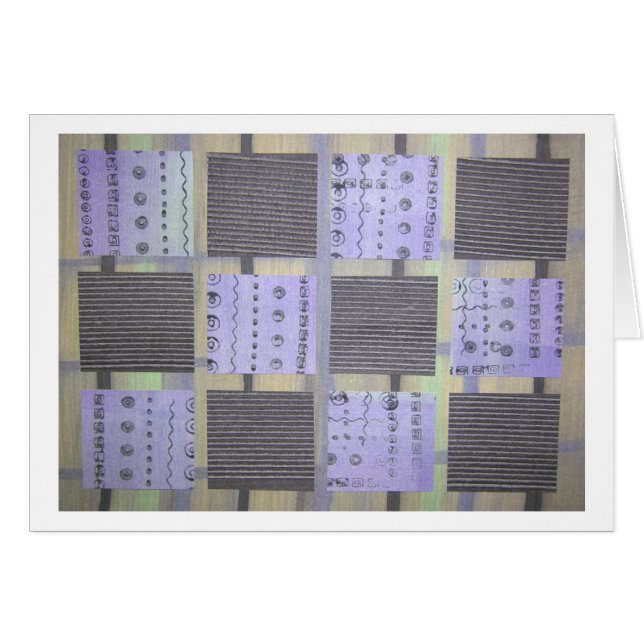 Trädgården kliver en i sänder hälsningskort (Framsidan Horizontal)