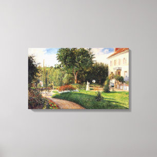 Trädgården Les Mathurins i Pontoise av Pissarro Canvastryck