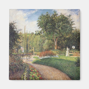 Trädgården Les Mathurins i Pontoise av Pissarro Magnet