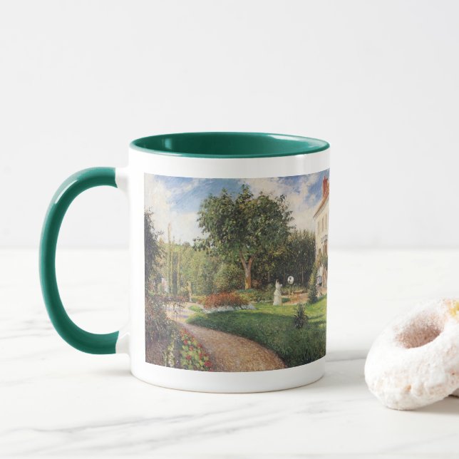 Trädgården Les Mathurins i Pontoise av Pissarro Mugg (Med munk)