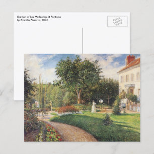 Trädgården Les Mathurins i Pontoise av Pissarro Vykort