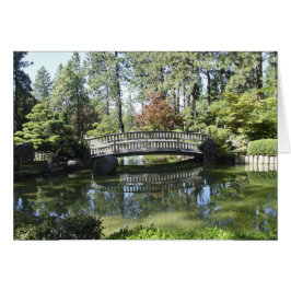Trädgården överbryggar kortet hälsningskort