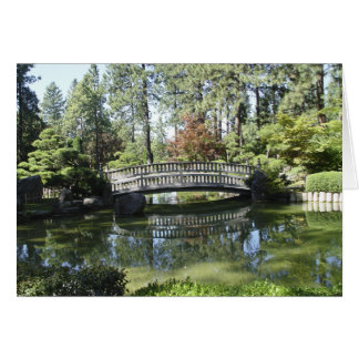 Trädgården överbryggar kortet hälsningskort