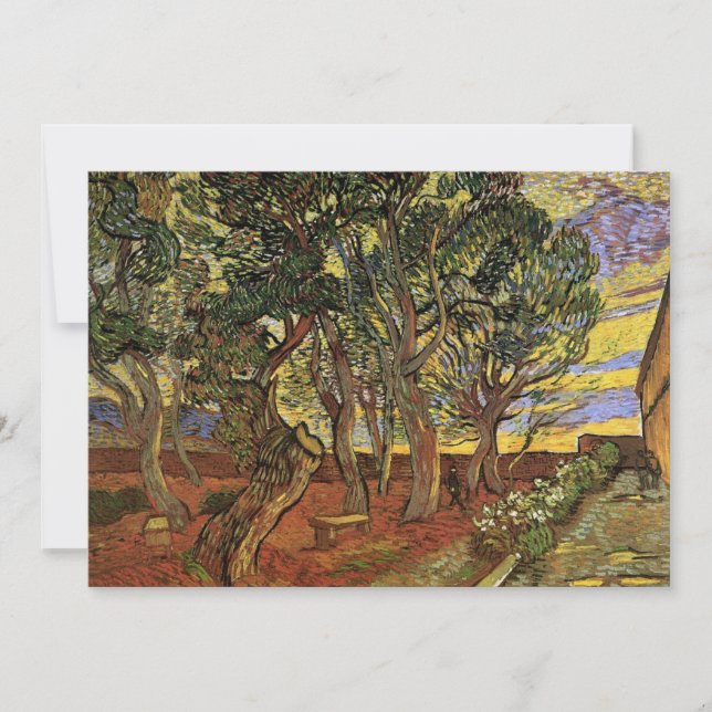 Trädgården på Saint-Paul-sjukhuset av Vincent van  (Framsida)