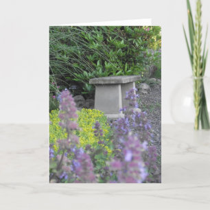 Trädgården tar av planet tomma Notecard Kort