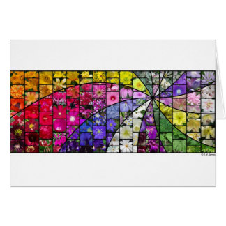 Trädgården virvlar runt mosaiken OBS kort