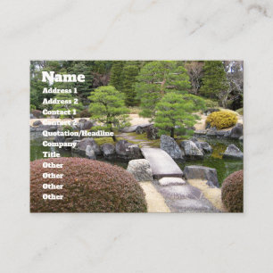 Trädgårds- 日本庭園 för japan visitkort