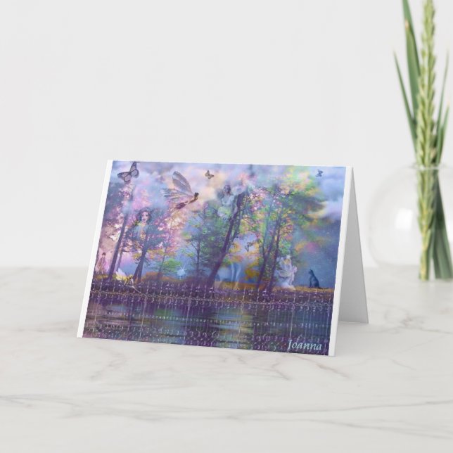 Trädgårds- älvor Notecards Kort (Framsida)