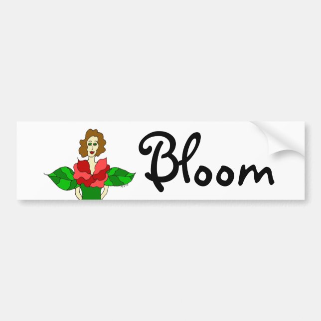 Trädgårds- ängel "blom ", bildekal (Framsidan)