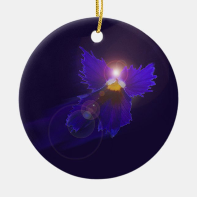 Trädgårds- ängelprydnad julgransprydnad keramik (Framsidan)