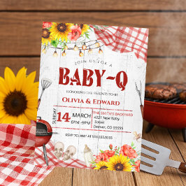 Trädgårds-BBQ Baby Shower Inbjudningar