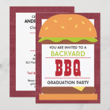 Trädgårds BBQ-examensfest