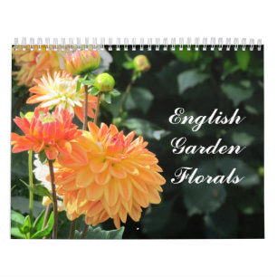 Trädgårds- blom- kalender för engelska