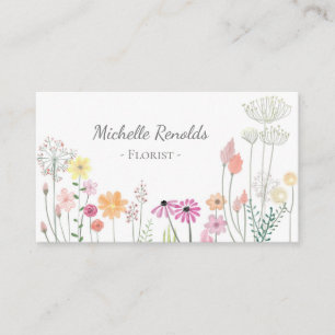 Trädgårds- blomsterhandlare för nätt visitkort