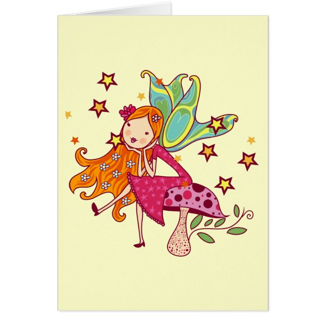 Trädgårds- fe på champinjonen OBS kort (Framsidan)