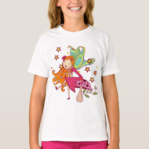 Trädgårds- fe på champinjonen t-shirt
