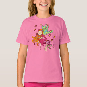 Trädgårds- fe på champinjonen t shirt