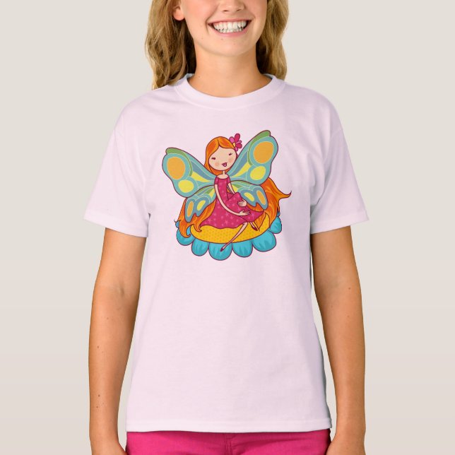 Trädgårds- fe t-shirt (Framsida)