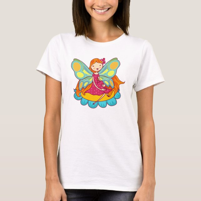 Trädgårds- fe tee shirt (Framsida)